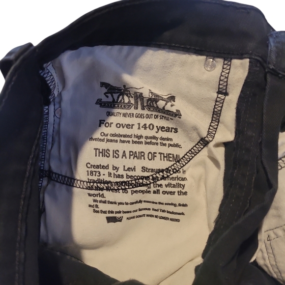 Levi's 513 Men's Size 34 x 30 Black Jeans - Picture 8 of 8